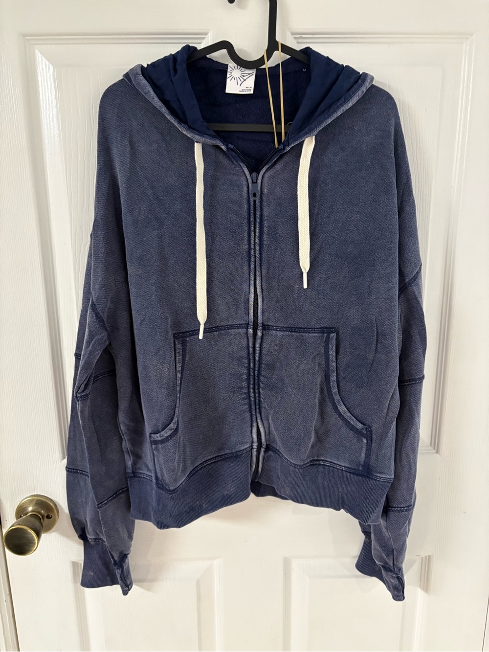 NEW aerie Navy Zip-Up Hoodie Jacket